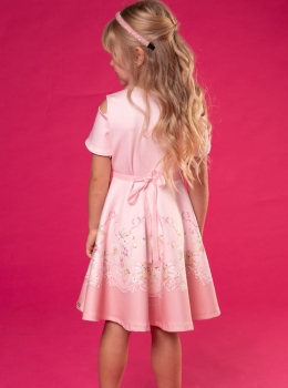Vestido Infantil Floral com Detalhes Delicados – Infanti