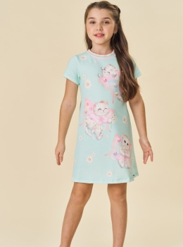 Vestido Infanti Candy Garden: Doçura e Magia em Cada Detalhe