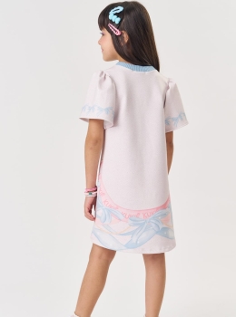 Vestido Infantil Estampado Ursinha Candy – Kukie