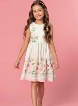 Vestido Infantil Floral Delicado – Infanti