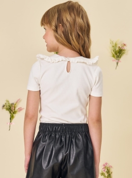 Blusa Infantil Canelada com Laço – Infanti