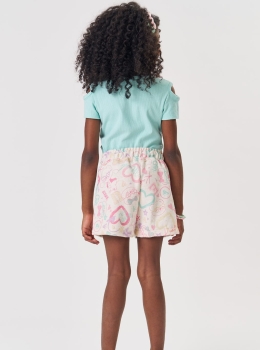 Conjunto Infantil Love Blusa e Short – Kukie