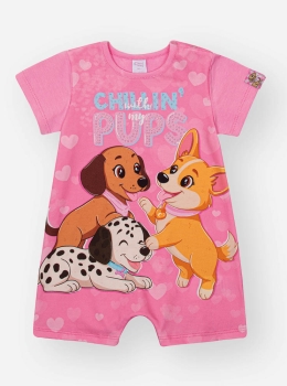 Macaquinho Infantil Estampado Cachorrinhos – Cinti