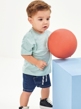 Conjunto Infantil Camiseta e Bermuda Jeans – Johnny Fox